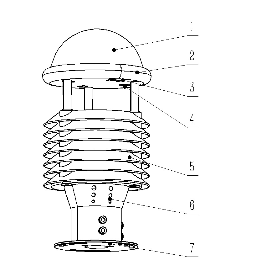 一體式微氣象傳感器產(chǎn)品結(jié)構(gòu)圖